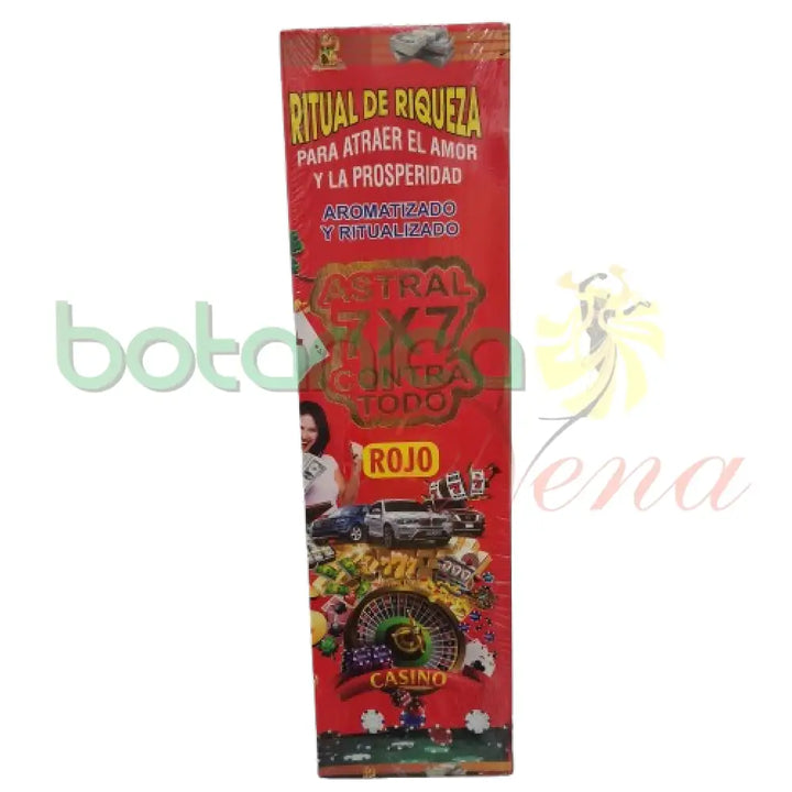 7x7 Astral Rojo Para Atraer el Amor y la Prosperidad - Botanica Nena