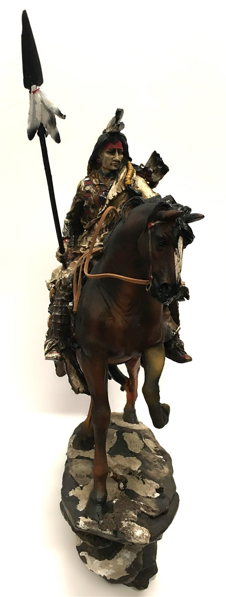 Indio A Caballo Con Lanza 18"