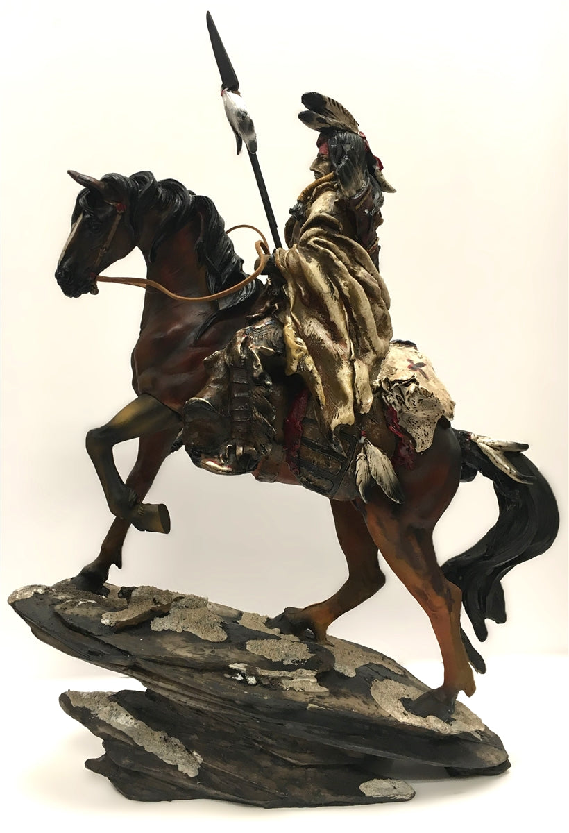 Indio A Caballo Con Lanza 18"