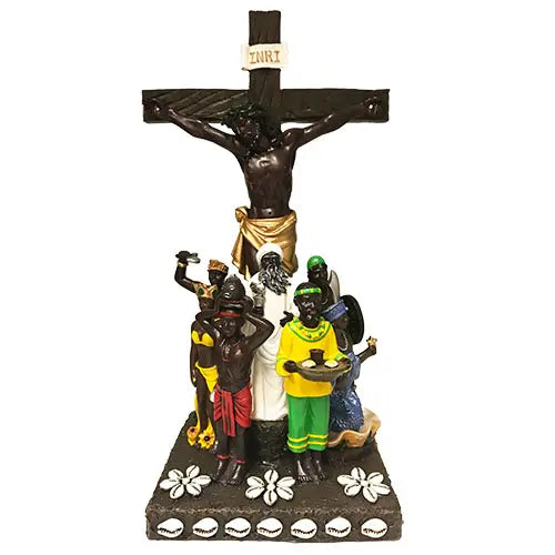 7 potencias africanas con cristo 12"H