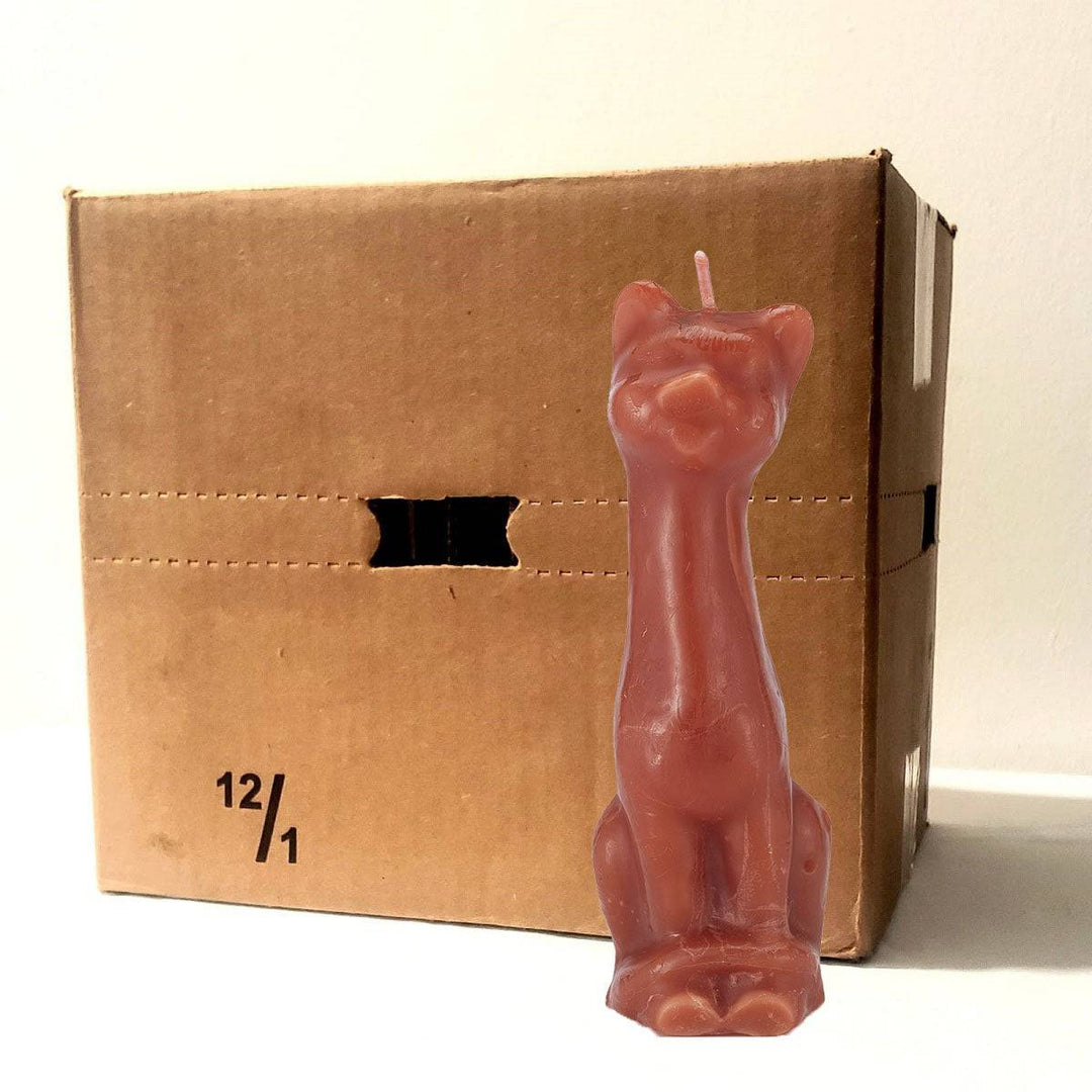 Velas Figura Gato Rojo - Botanica Nena