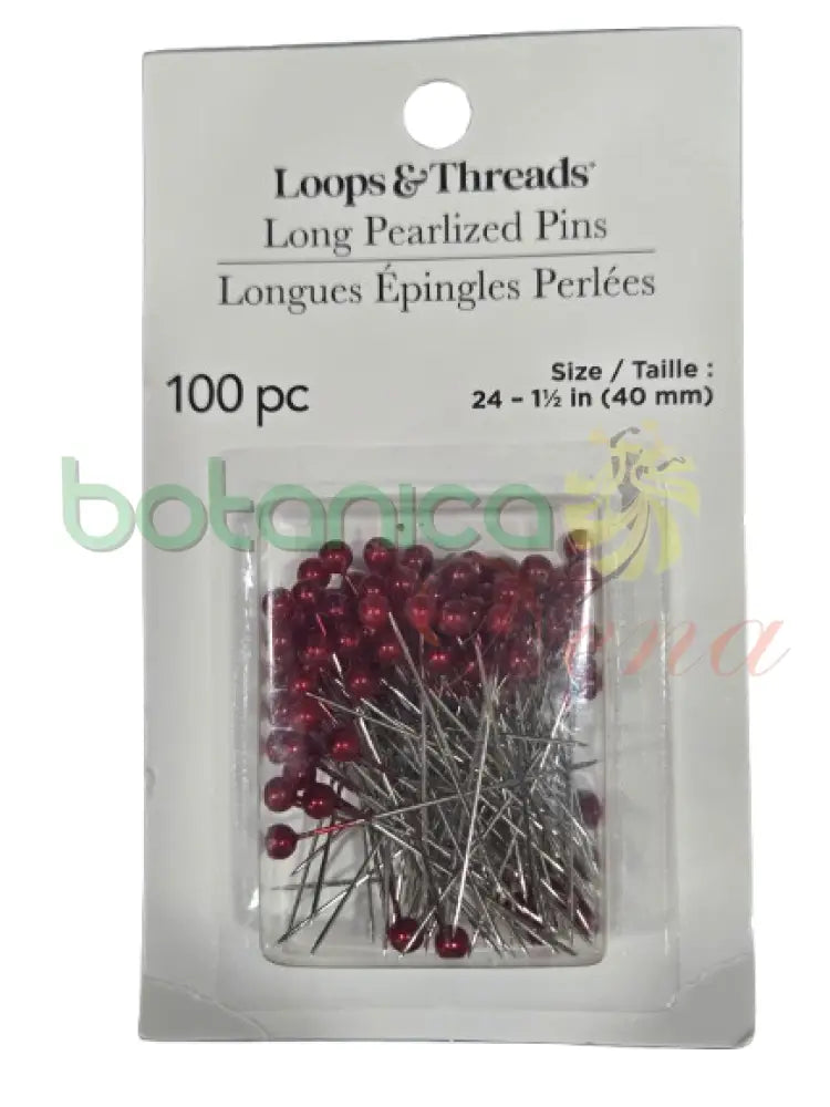 alfiler cabezas color rojo Pack 100 pc