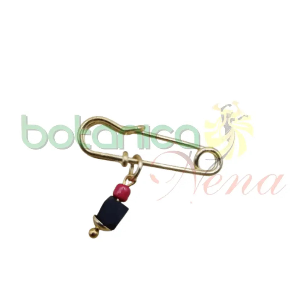 Alfiler Ojos de Santa Lucía con Azabache (fantasia) Solo Azabache