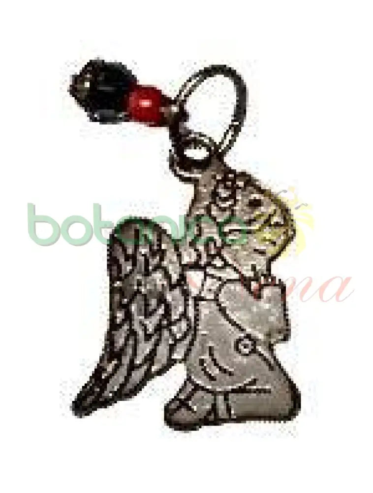 Angel de la Guarda de metal con Azabache 1" - Botanica Nena