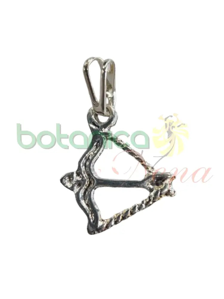 Arco y Flecha Ochosi Baño en Oro y plata 0.8’’H Bano Plata