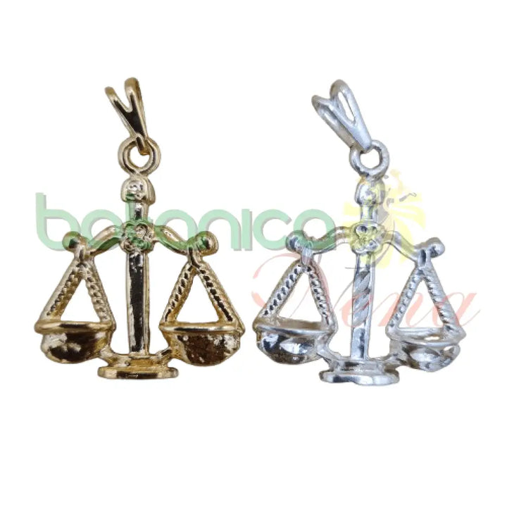 Balanza Baño Oro y Plata 1.2"H - Botanica Nena