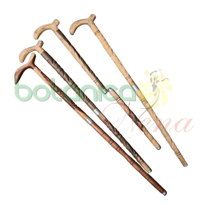 Bastón Desarmable De Madera Tallado Para Eggun 36 A 38" H x 4" o 5"W - Botanica Nena