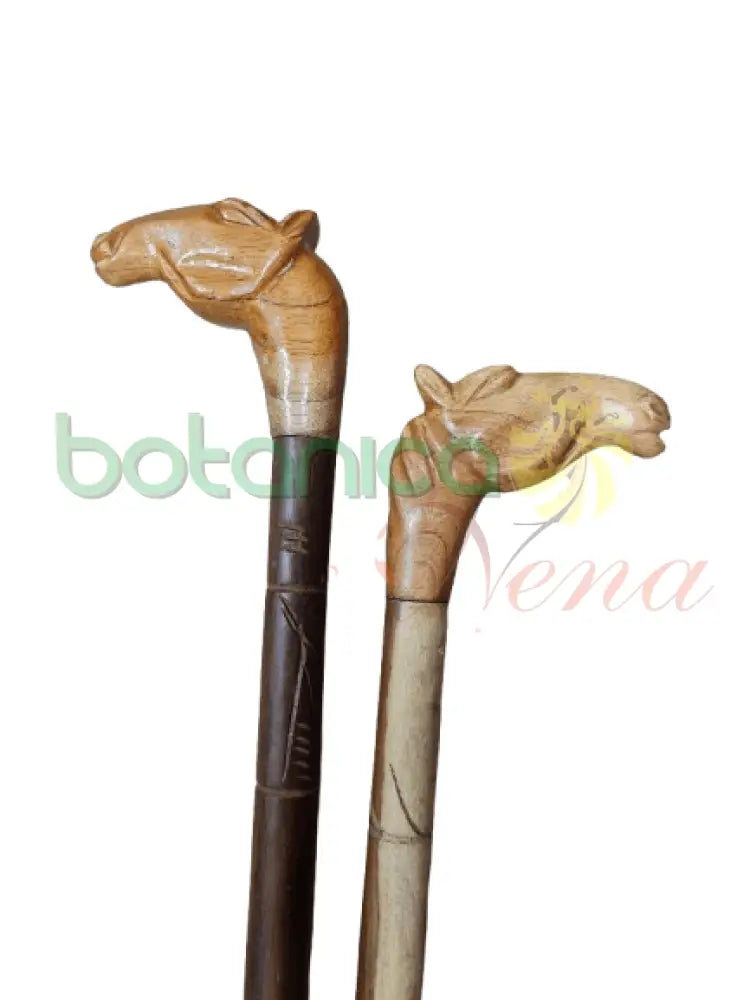 Bastón Desarmable De Madera Tallado Para Eggun 36 A 38" H x 4" o 5"W - Botanica Nena