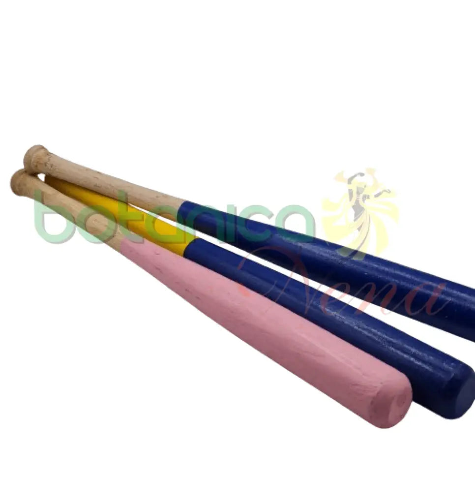 Bate de Madera 18'' pintados de diferentes colores - Botanica Nena