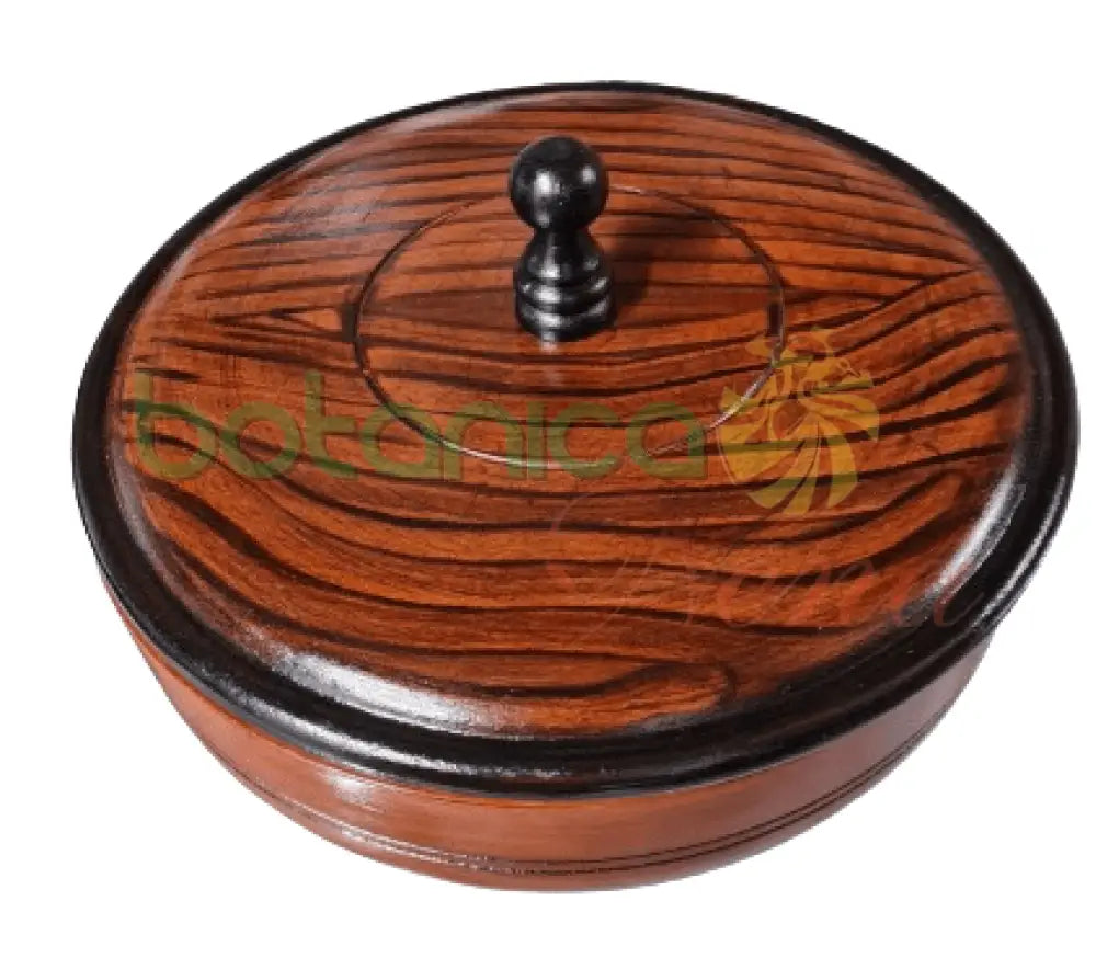 Top angle of covered batea for spiritual rituals and storage