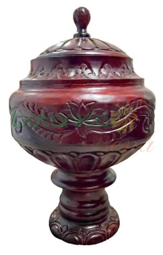 Batea Tallada Shango /Orula Cherry 16"X24" - Botanica Nena