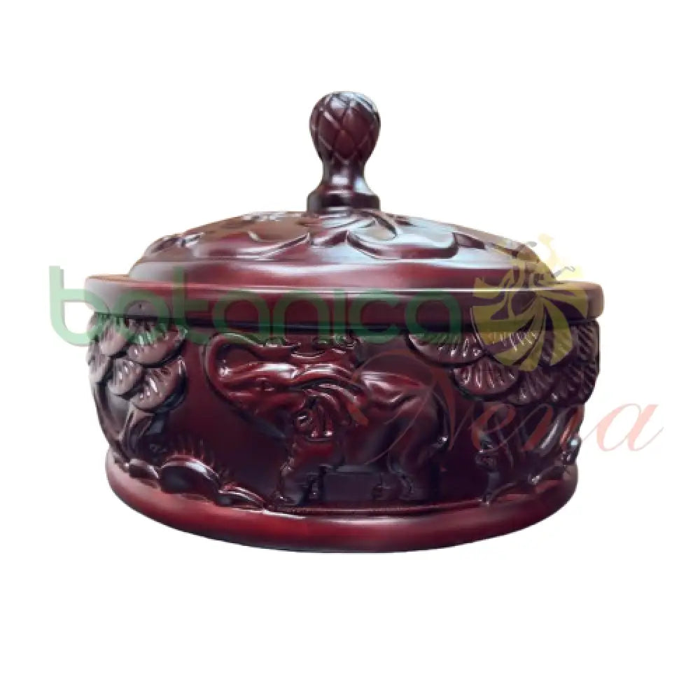 Batea Tallada Shango / Orula Cherry A 13’’x13’’x10.5’