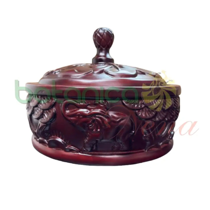 Batea Tallada Shango / Orula Cherry A 13’’x13’’x10.5’