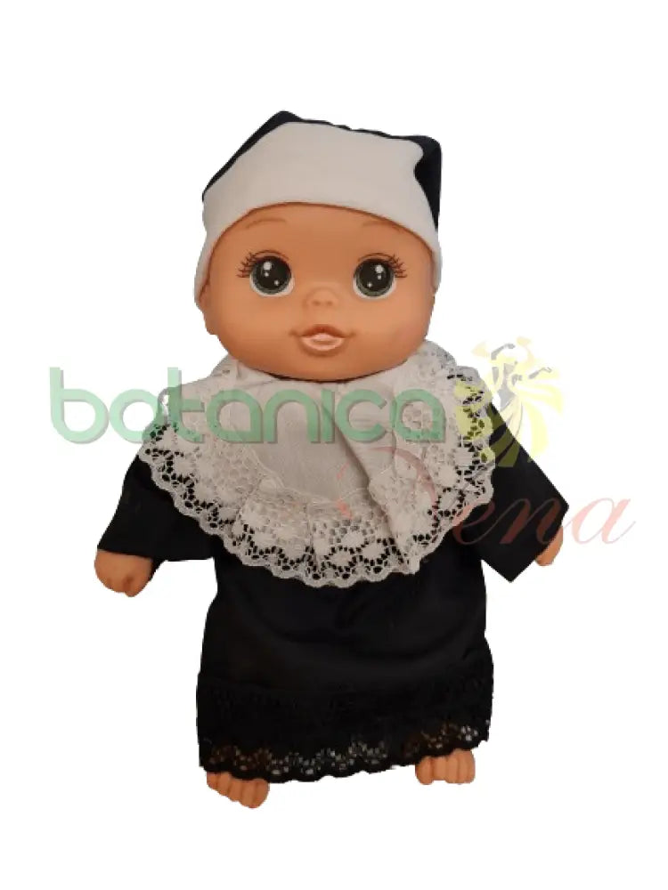 Bebe Vestida de Monja- 9"x5" - Botanica Nena