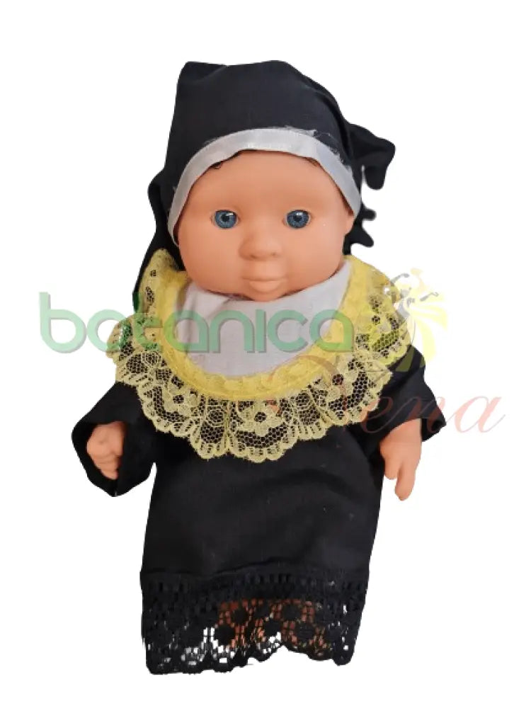 Bebe Vestida de Monja- 9"x5" - Botanica Nena