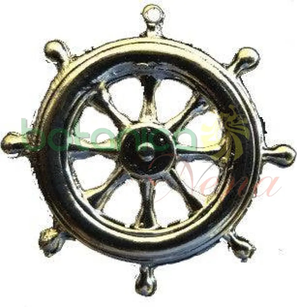 Boat Steering Wheel Timon Baño de Plata y oro 1"H - Botanica Nena