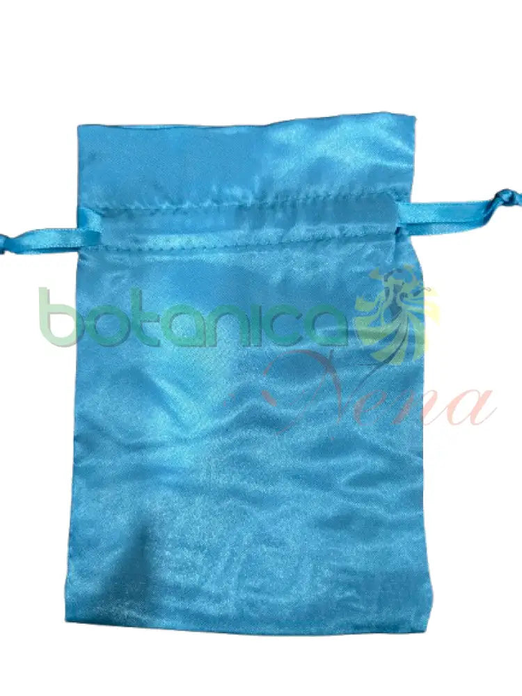 Bolsa de Diloggun Satin Azul claro for Yemaya Asesu Grande 4’’ x 6’’