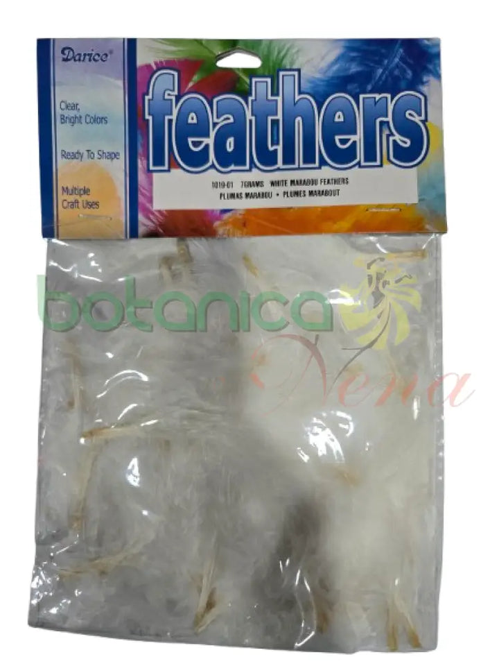 Bolsa de Plumas para decoraciones blanca