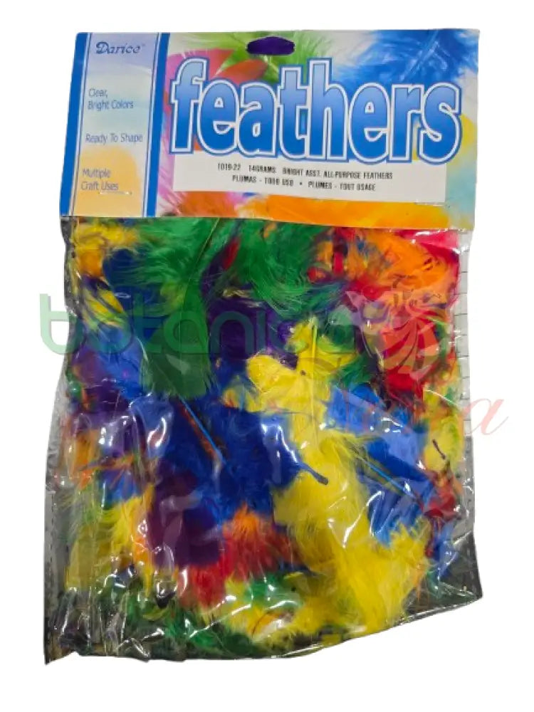 Bolsa de Plumas para decoraciones Multicolor vivos