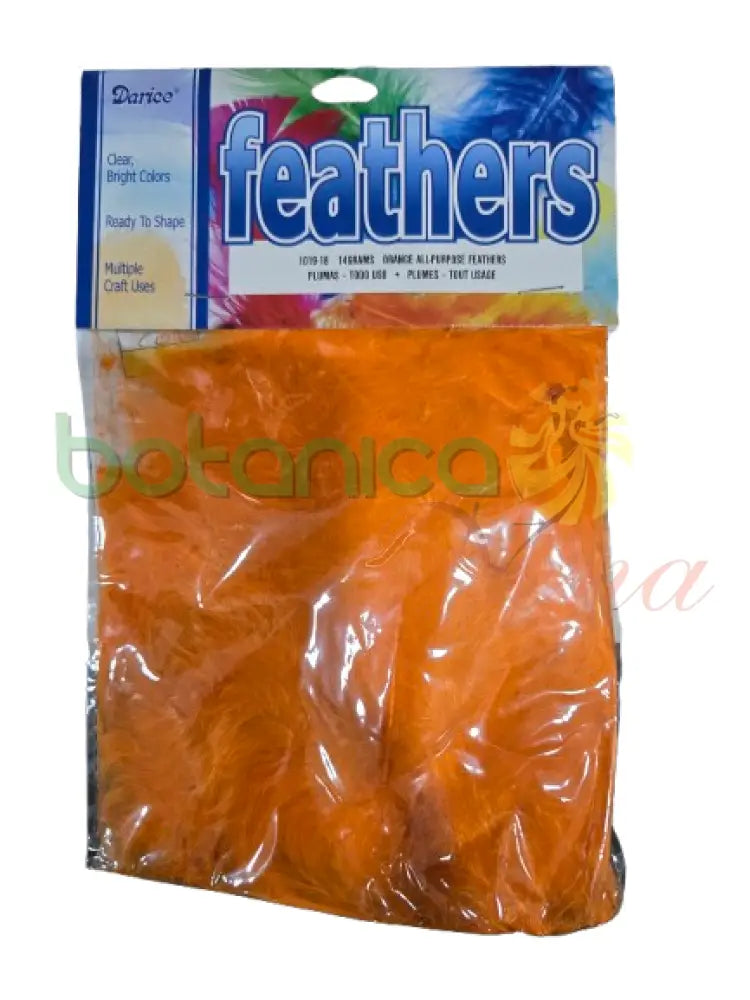 Bolsa de Plumas para decoraciones Naranja