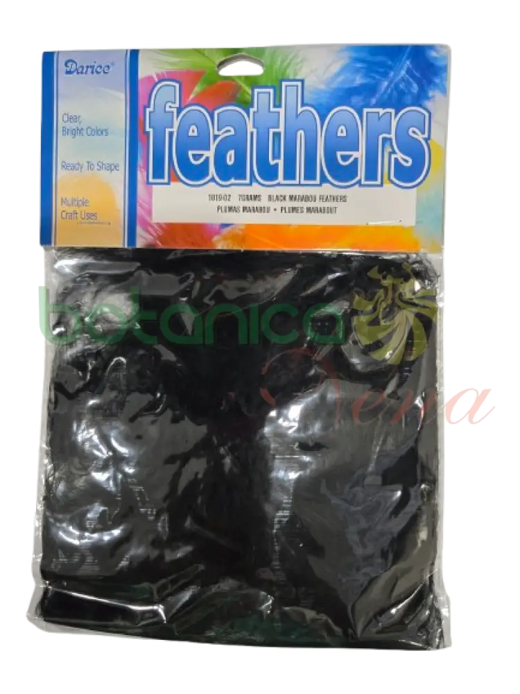 Bolsa de Plumas para decoraciones Negro