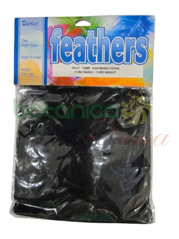 Bolsa de Plumas para decoraciones Negro