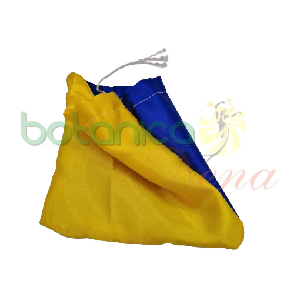 Bolsa Diloggun Azul y Amarilla for 2 Aguas / Ochosi Pequeña 3’’x4’’