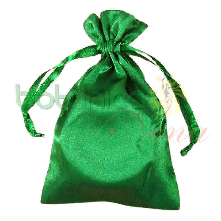 Bolsa Diloggun Satin verde 4" x 6" for Oggun - Botanica Nena