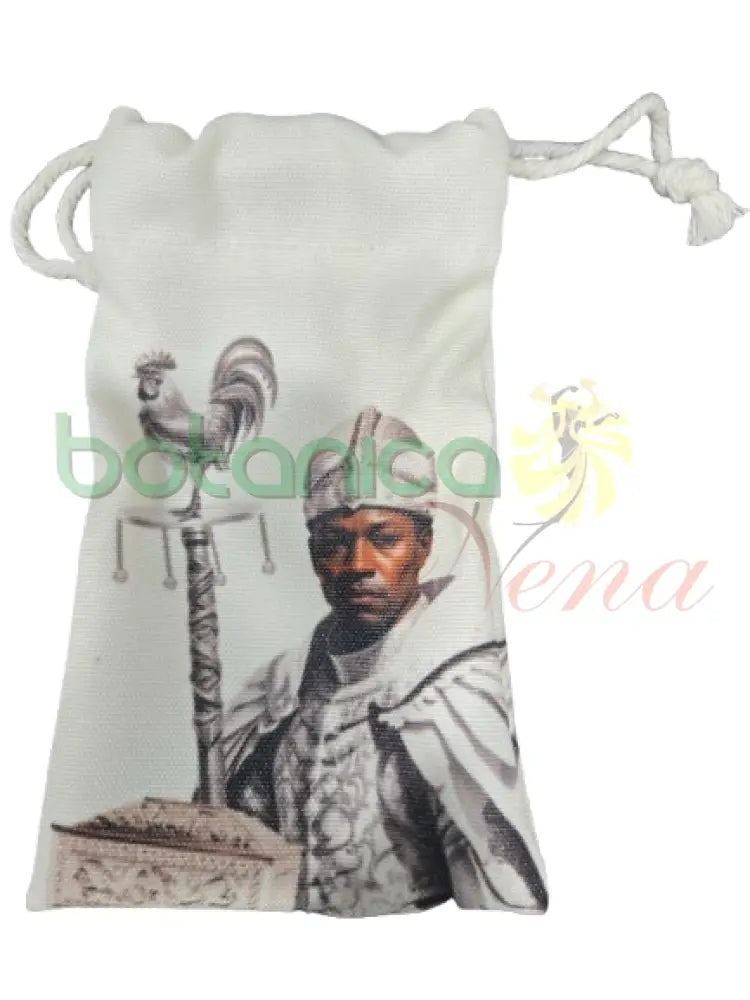 Bolsa pintada en tela con imagenes de los santos 7’’Alto x 4’’Ancho Odduwa