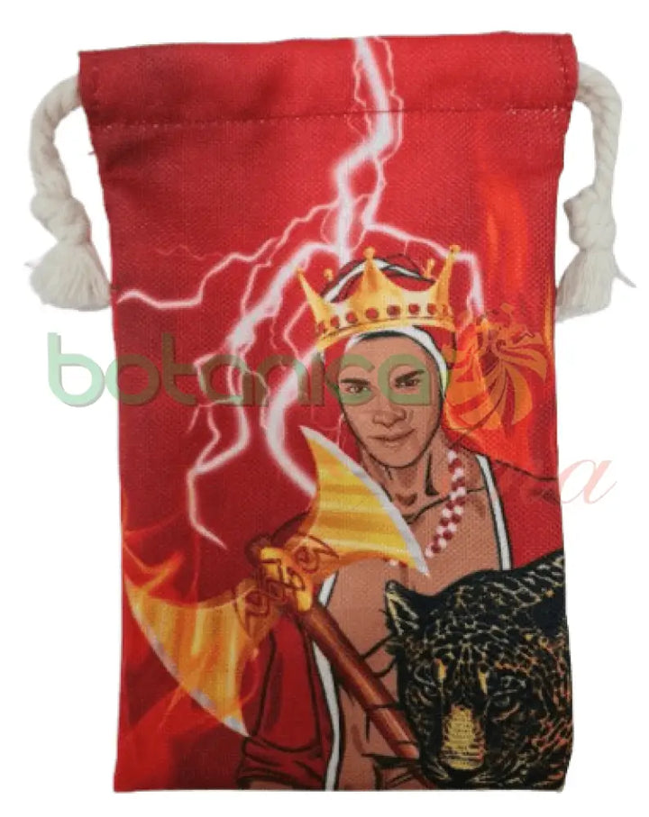 Bolsa pintada en tela con imagenes de los santos 7"Alto x 4"Ancho - Botanica Nena