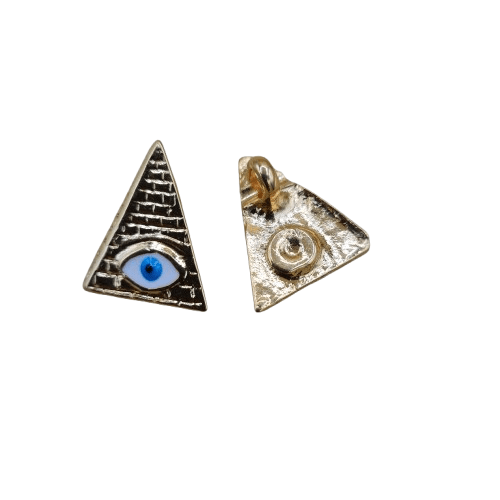 Piramide con Ojo Baño de Oro 0.8"H - Botanica Nena