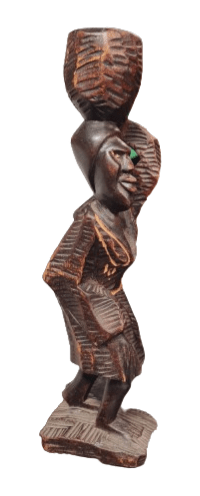 Mujer Africana Tribal 11"H x 3"W - Botanica Nena