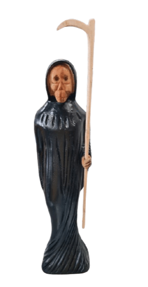 Santa Muerte en Cedro 20"H X 5"W - Botanica Nena