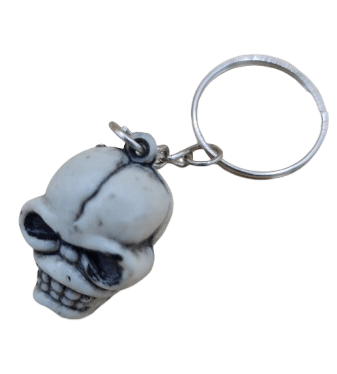 Llavero de calavera 1"H - Botanica Nena