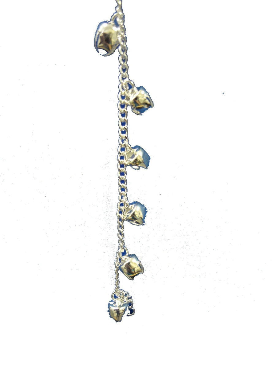 Cascabeles Pulsera de tobillo  Baño de Plata - Botanica Nena