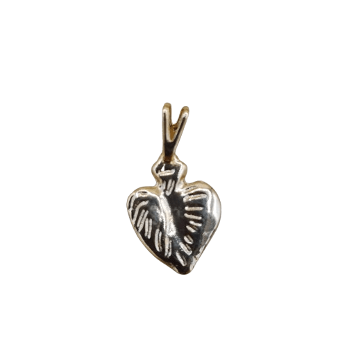 Corazon pequeño Baño de Oro y de Plata 0.5"H - Botanica Nena