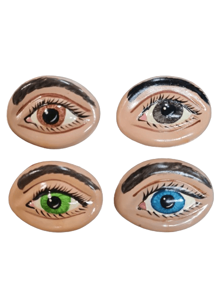 Ojo colgante en Yeso pequeño 2.5" H x3"W - Botanica Nena