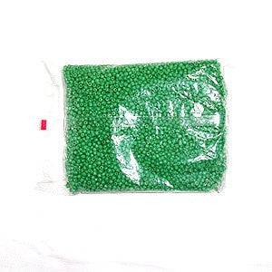 1 lb Dark green beads - cuentas verde oscuro y claro