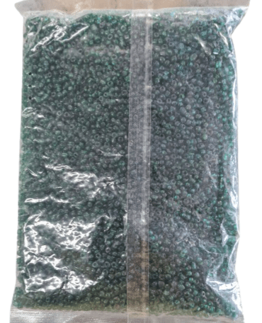 1 lb Cuentas verde oscuro - cuentas verde oscuro y claro