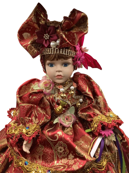 Muñeca de porcelana para oya 19'' - Botanica Nena