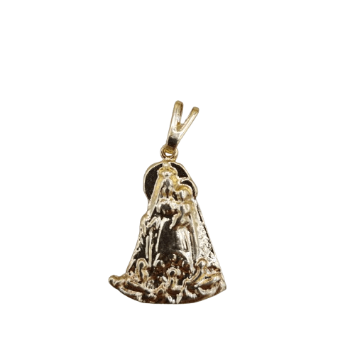 Virgen Caridad del Cobre Baño de Oro 1.5"H Pendiente - Botanica Nena