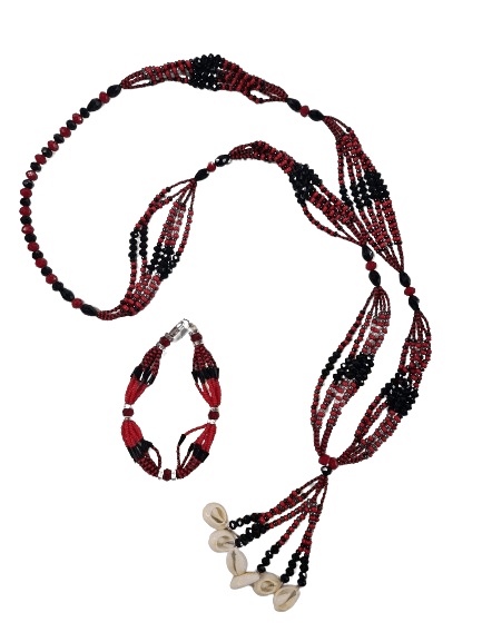 Juego de Ilde y Collar de Cabecera para Eleggua - Botanica Nena