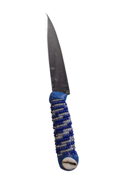 Cuchillo Forrado en cuentas para Yemaya - Botanica Nena