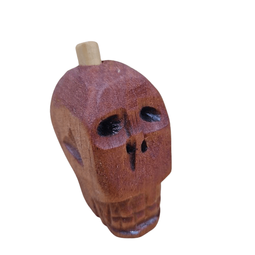 Calavera De Madera 2.5"H X2"W - Botanica Nena