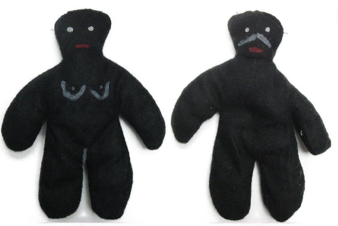 Muñeca De Voodoo Negra Mujer 6"X2" - Botanica Nena