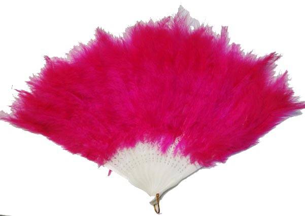 Abanico con Plumas 11"H Variedad en Colores - Botanica Nena