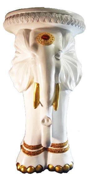 Pedestal / Base Elefante Obatala / Oshanla 25"H x 13" W x 15"L - Botanica Nena