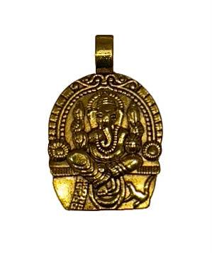 Ganesha metal 1"X1.5" - Botanica Nena