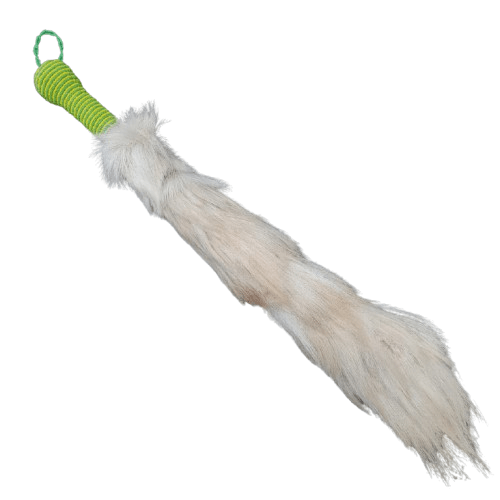 Eruke IFA - Cola Blanca con mango forrado en cuentas para Orula  26" a 29" H Aproximado - Botanica Nena