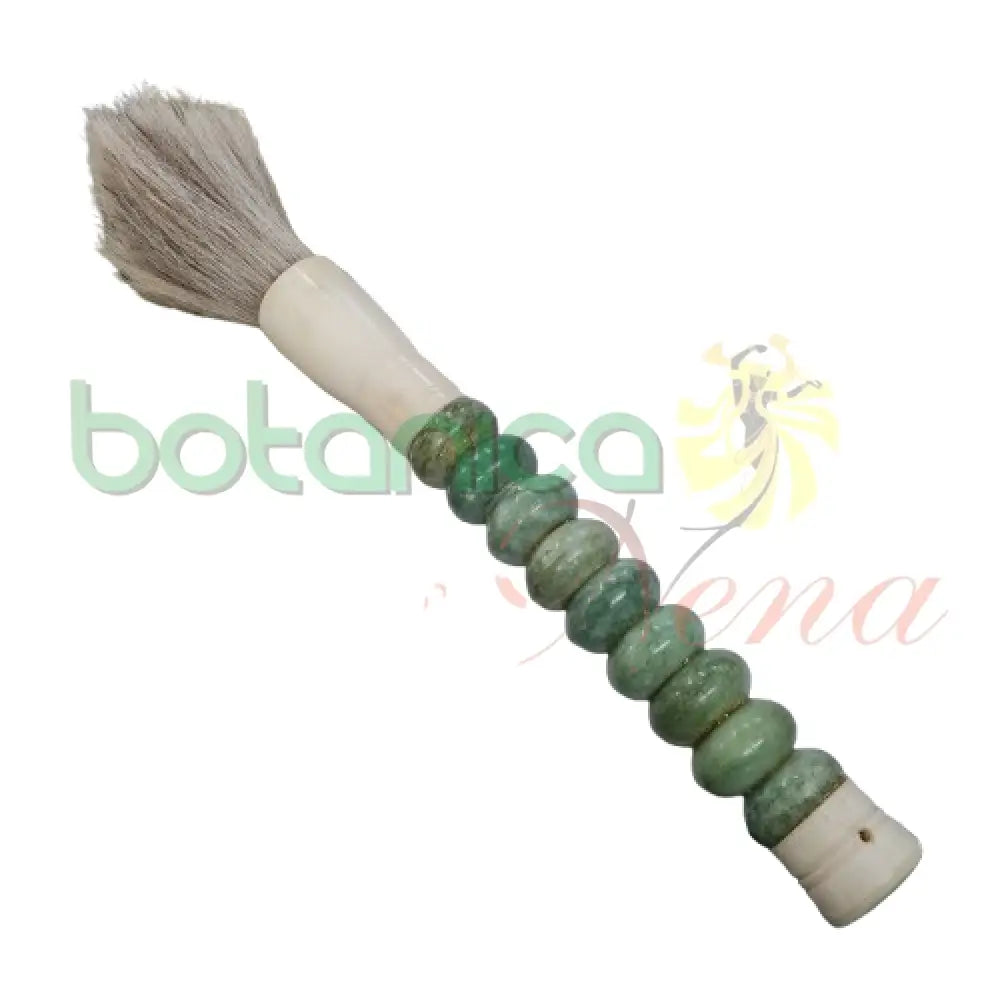 Brocha Ifa Grande Antigua con mango en Piedras Grande verde Claro12’’